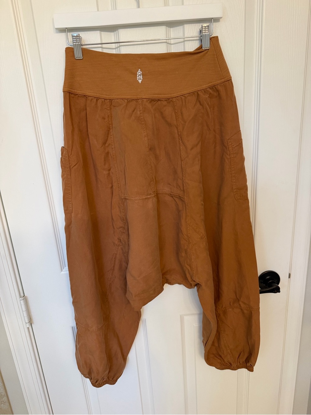 Free People movement vapor pants small brown harem bottoms active lounge - Picture 4 of 6